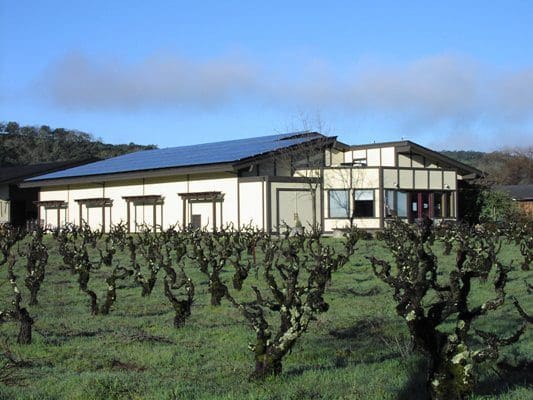solar energy, Sonoma County winery