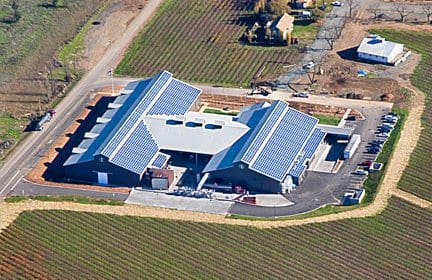 Napa winery solar energy