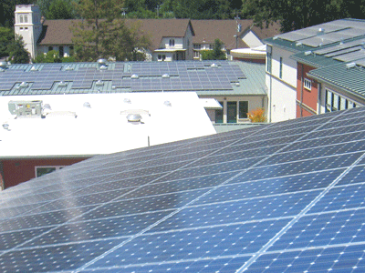 Ross School solar panels