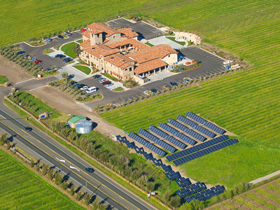 groudmount solar panel array