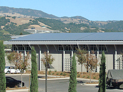 Geyserville, CA winery solar