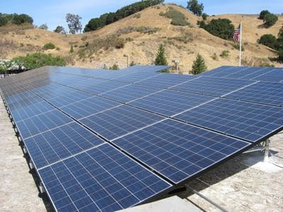 solar panels closeup, Sunny Hills, San Anselmo