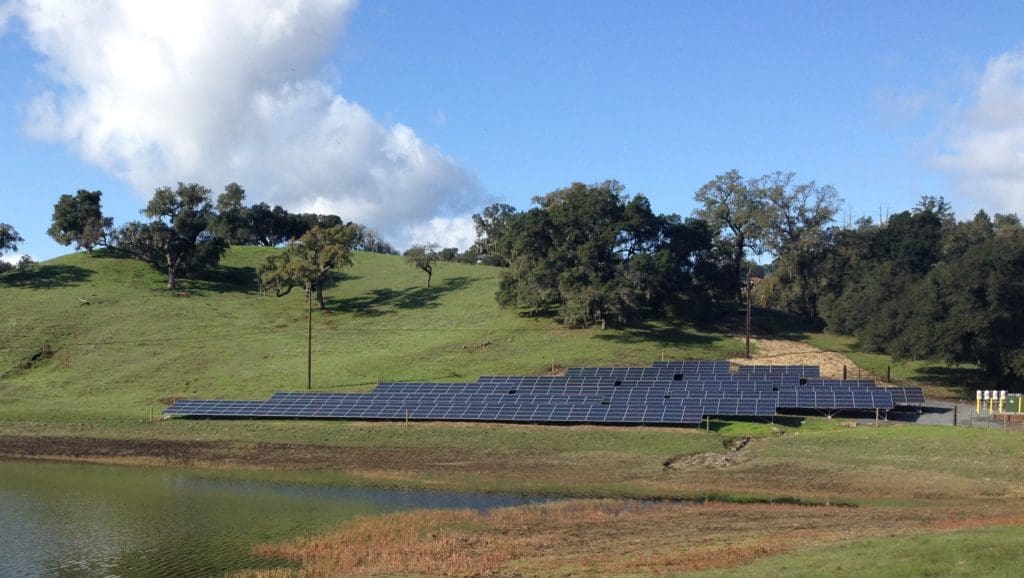 solar power installation, solar for wineries, Robert Young Winery