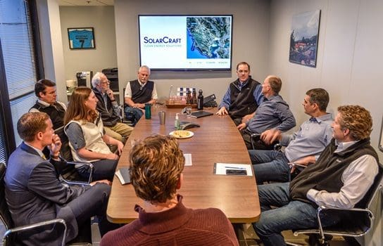 Mcguire visits SolarCraft for web2