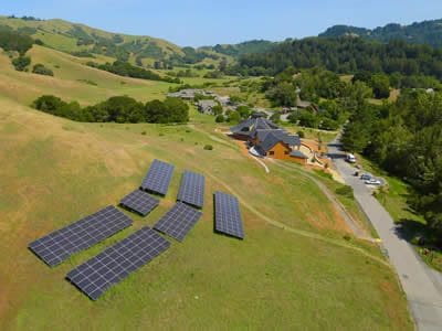 residential solar ground mount Woodacre California