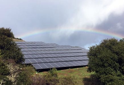 SolarCraft solar panel installation at Meadow Club Golf Course in Fairfax, CA