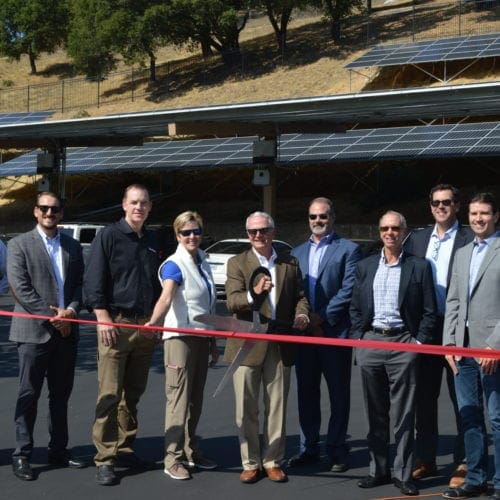 Marin Country Club solar ribbon cutting - SolarCraft of Novato
