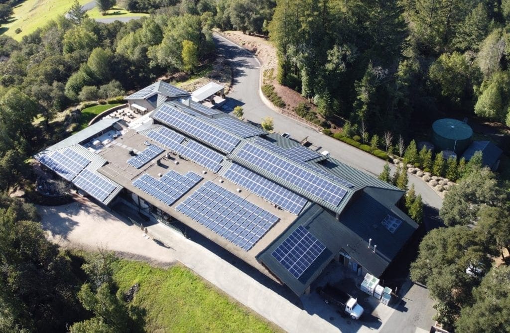 SolarCraft Gary Farrell winery solar panel installation