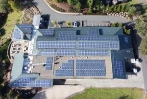 SolarCraft solar panel installation at Gary Farrell Vineyards