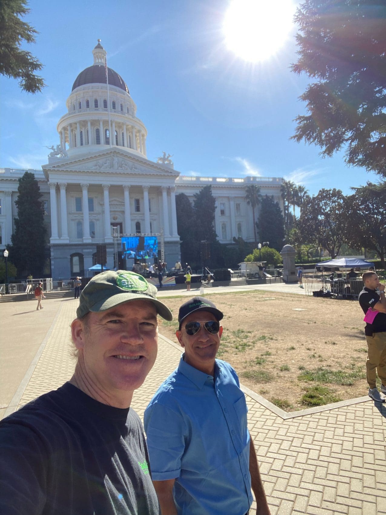 solar workers at CA capital