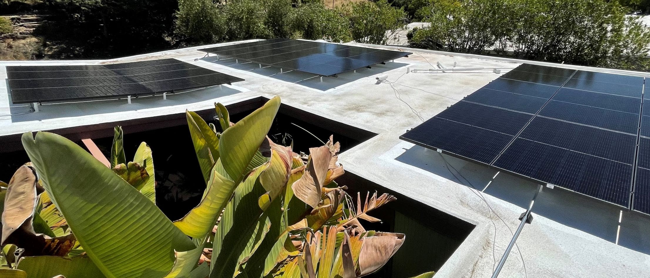 solar panels on eichler foam roof