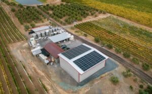 blue rock vineyards winery solar sonoma