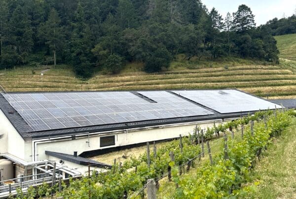 solar panels on barn